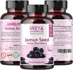 Cápsulas de Semilla de Jamun (Indian BlackBerry) - 90 Cápsulas, 1000 mg