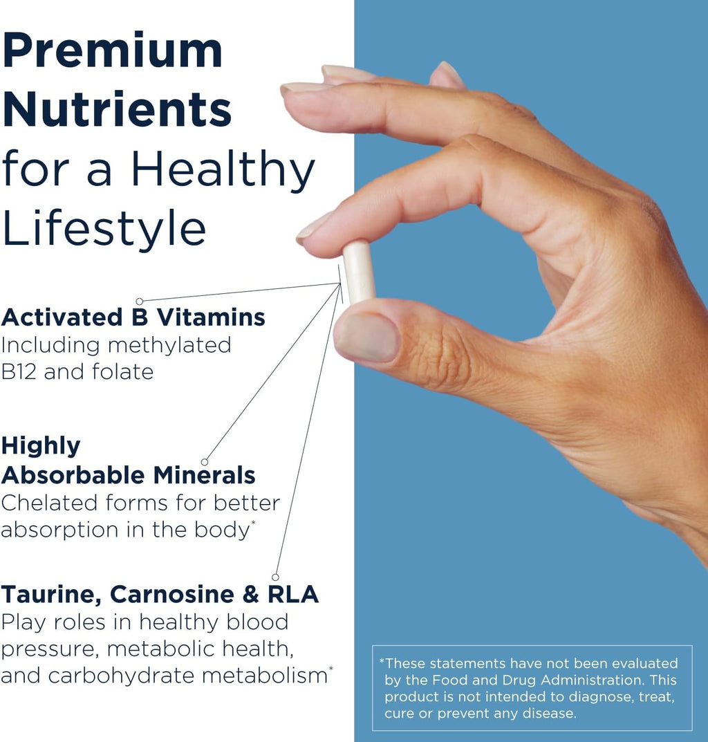 Designs for Health Metabolic Synergy - Multivitamínico y mineral (360 cápsulas)