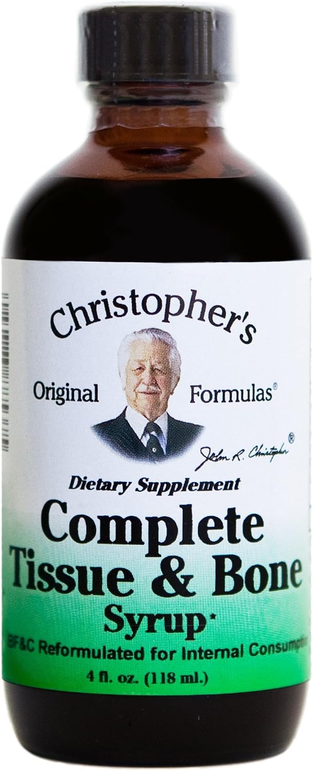 Complete Tissue & Bone Syrup – Traditional Herbal Blend for Bones & Tissue, 4 fl oz