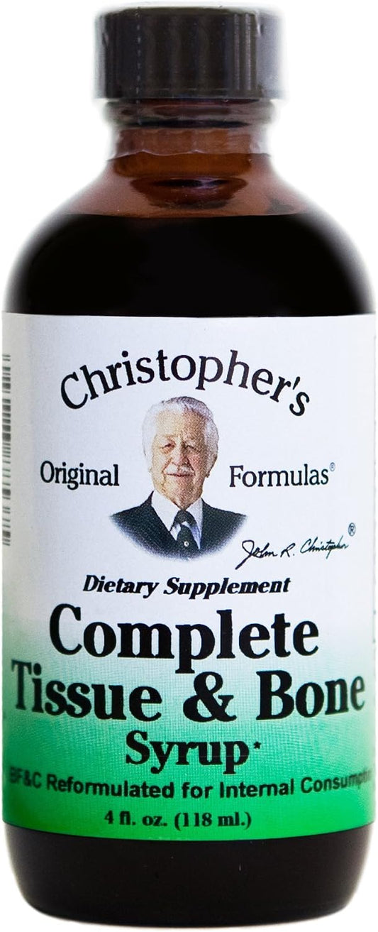 Jarabe Complete Tissue and Bone – Mezcla herbal tradicional para huesos y tejidos, 118 ml