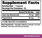 Neurobiologix Pregnenolone Plus - 60 Cápsulas