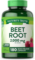 Nature's Truth Raíz de Remolacha Cápsulas 2000mg | 180 Unidades