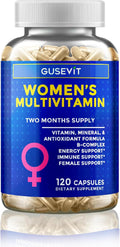 Multivitamínico para Mujeres 37 en 1 con Vitaminas C, D3, Ácido Fólico, Complejo B, Biotina, Zinc y Más – 120 Comprimidos