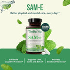 HealthyWayRx SAM-e 1500mg - S-Adenosil-L-Metionina - 90 Cápsulas