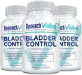 Research Verified Bladder Control - Control de Vejiga para Mujeres 50+ - Semilla de Calabaza, Isoflavonas de Soja, Tiamina - 60 Cápsulas Veganas - Pack de 3