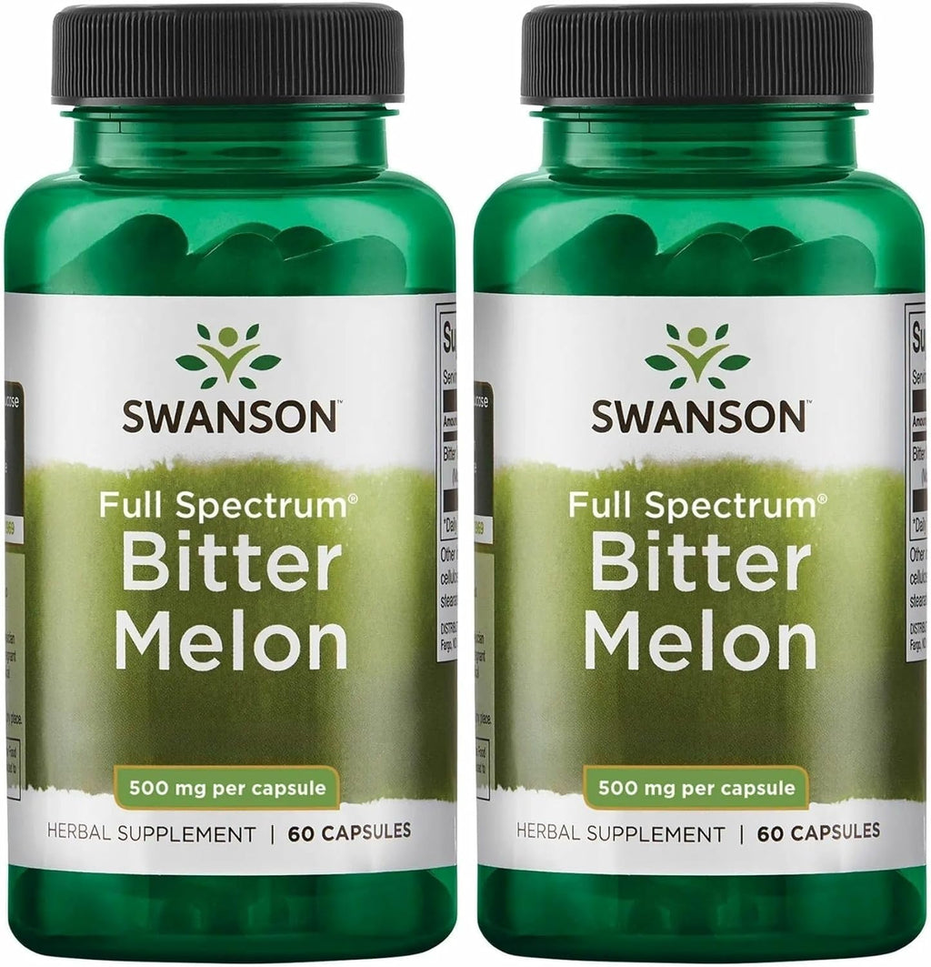 Swanson Full Spectrum Bitter Melon (Momordica) 500 mg - 60 Cápsulas (Pack de 2)