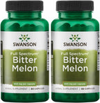 Swanson Full Spectrum Bitter Melon (Momordica) 500 mg - 60 Cápsulas (Pack de 2)