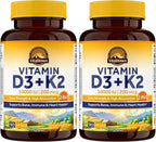 Vitalitown Vitamina D3 K2, 10000 UI D3 + 200 mcg K2 (MK-7), 300 Cápsulas Blandas