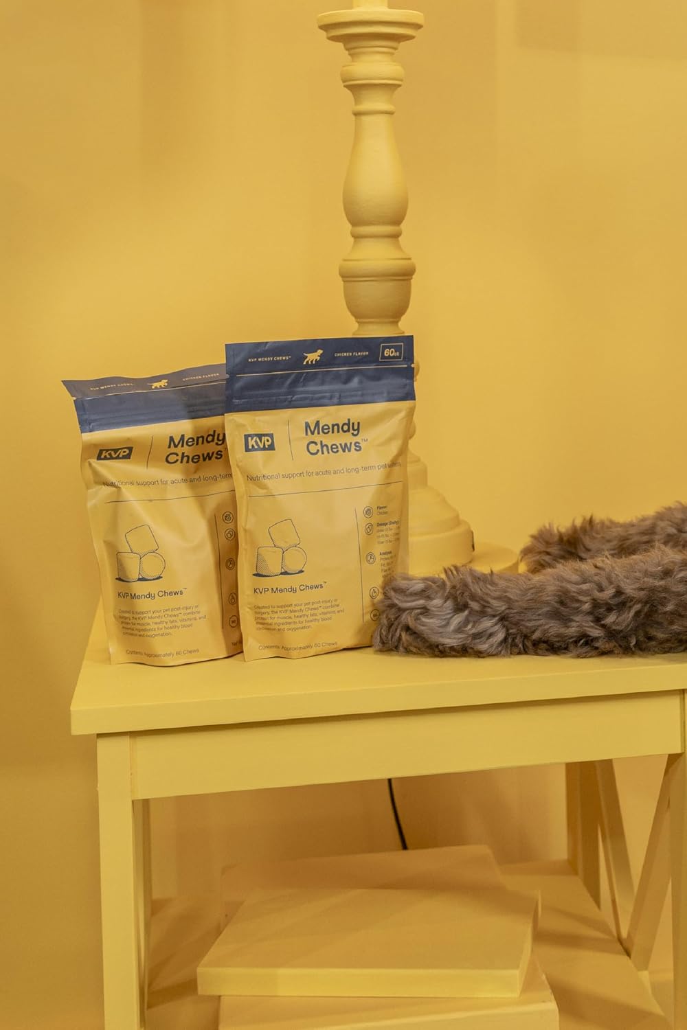 KVP Mendy Chews Multivitamínicos para Perros - Apoyo Articular y Recuperación Muscular - Sabor a Pollo - 60 unidades