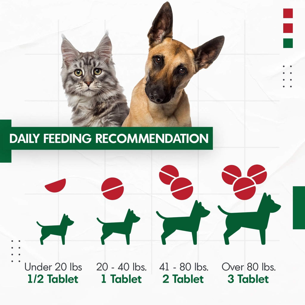 Cranberry D-Mannose para Perros y Gatos - Apoyo Urinario - Tabletas Doble Concentración (60 unidades)