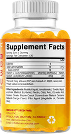 Vitamatic Vitamina D3 10000 IU Gomitas Sin Azúcar - 120 Unidades
