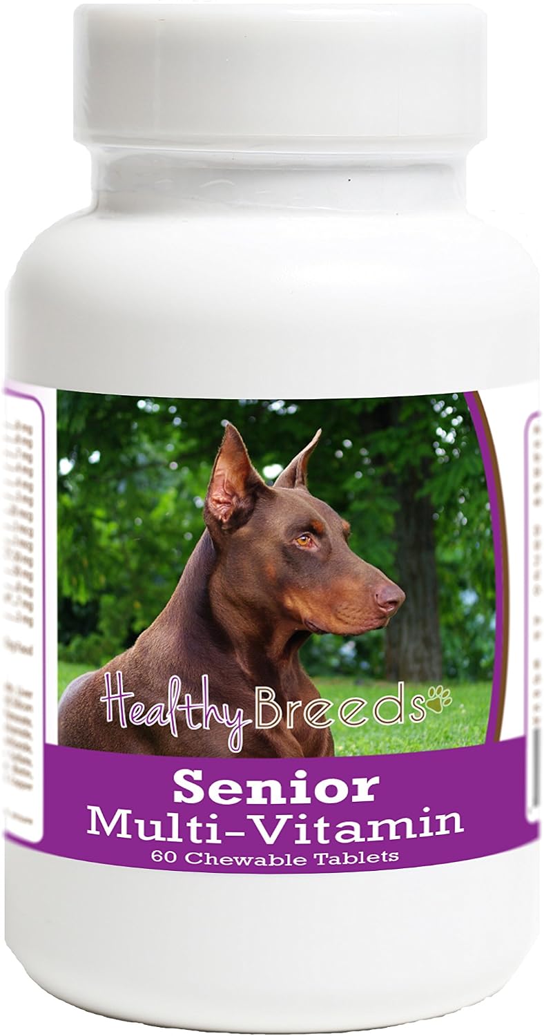 Healthy Breeds Doberman Pinscher Senior Dog Multivitamin Tablets 60 Count