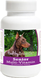 Healthy Breeds Doberman Pinscher Senior Dog Multivitamin Tablets 60 Count