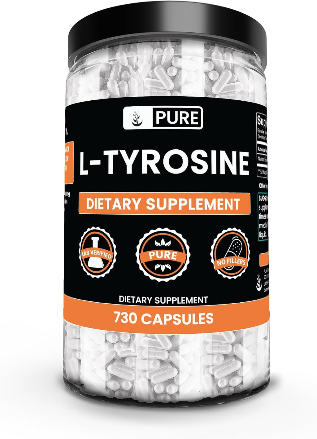 L-Tyrosine (730 Cápsulas) - Pure Original Ingredients