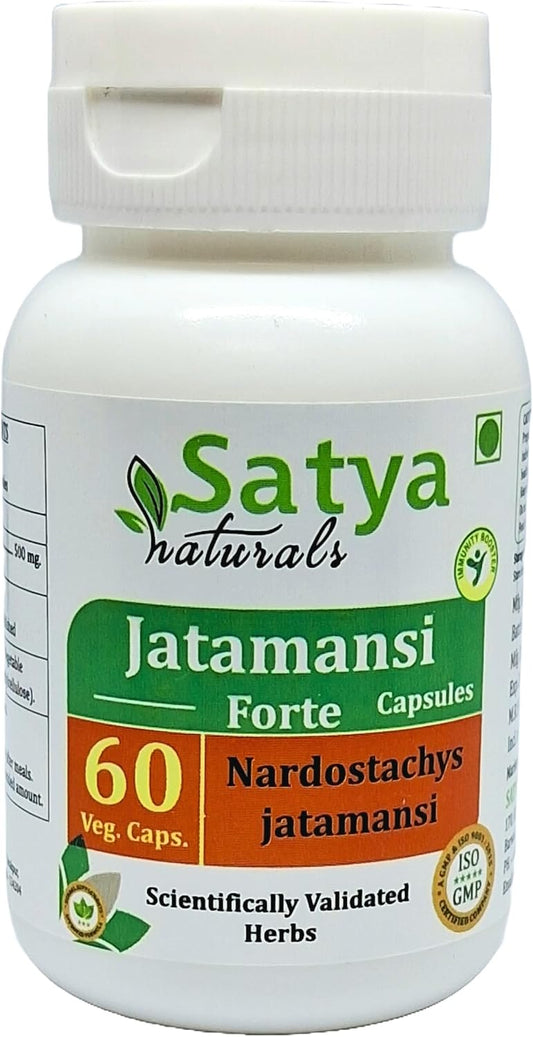Jatamansi Forte Cápsulas 500 mg - Extracto de Jatamansi (Nardostachys Jatamansi) - 60 Cápsulas Vegetales