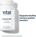 Vitamina B6 (Piridoxina HCl) 100 mg - 100 Cápsulas Veganas | Vital Nutrients
