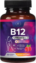 Hello Lovely! Vitamina B12 1000 mcg Masticable - Metilcobalamina, 120 Comprimidos
