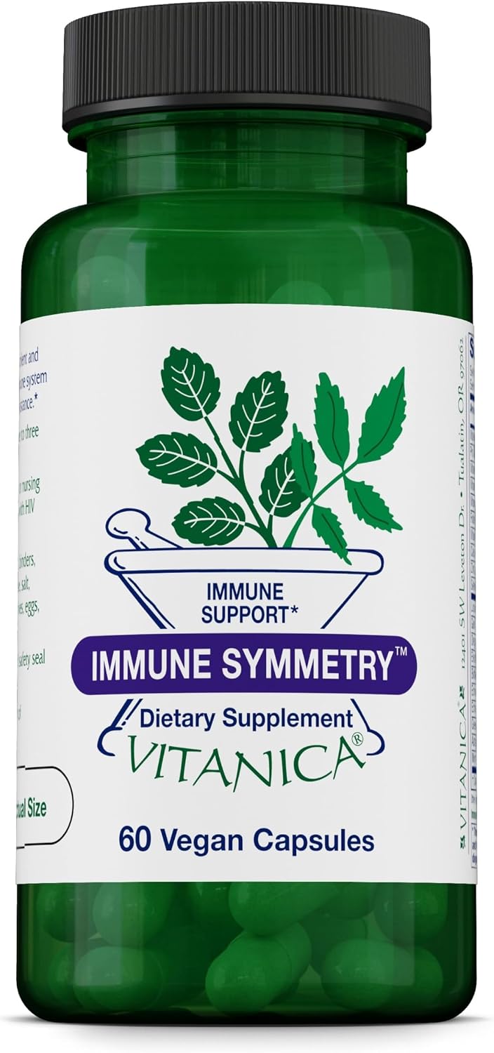 Vitanica Immune Symmetry - Immune Support Supplement with Vitamins A, C and B6 - 60 Vegan Capsules