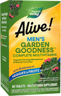 Nature's Way Alive! Garden Goodness Multivitamínico para Hombres, 60 Comprimidos