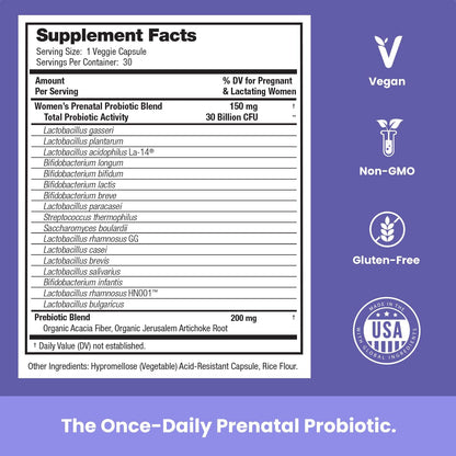 Probióticos Prenatales - 30B UFC, 17 Cepas + – Reforzar las defensas naturales: Un intestino sano es clave para un – Image 3