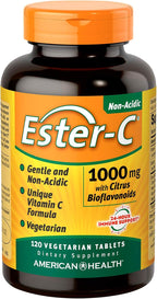Ester-Vitamina C con Bioflavonoides Cítricos - 1000 mg, 180 comprimidos veganos