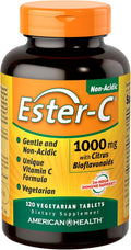 Ester-C Vitamina C con Bioflavonoides Cítricos, 1000 mg, 120 Comprimidos Vegetales