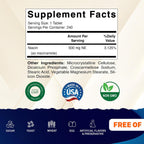 Vitamatic Niacinamida 500 mg, 240 Comprimidos - Vitamina B3 Sin Enrojecimiento - Apoya la Producción de Energía