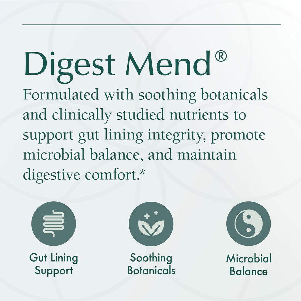 Nat Health Products Digest Mend - Apoyo Digestivo con DGL, Aloe Vera, Malvavisco y Manzanilla (180 Cápsulas)