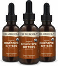 Dr. Mercola Organic Digestive Bitters Liquid Drops - 2 fl. oz. (30 porciones), Paquete de 3
