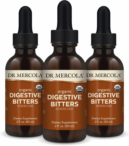 Dr. Mercola Organic Digestive Bitters Liquid – Raíz de bardana (Arctium lappa): Tradicionalmente utilizada como – Image 1