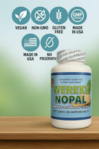 Wereke & Nopal Cápsulas – 60 Unidades (1000 mg cada una) – Complemento Herbal Natural – Mezcla Tradicional Mexicana – de Lo+Natural