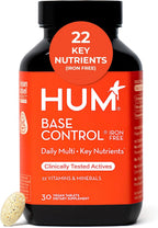 HUM Base Control Multivitamínico para Mujeres, con Vitamina C, Biotina, Zinc, Complejo B - 30 Cápsulas