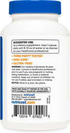 Nutricost Folic Acid (Vitamin B9) 1000mcg, 240 Capsules (2 Bottles)