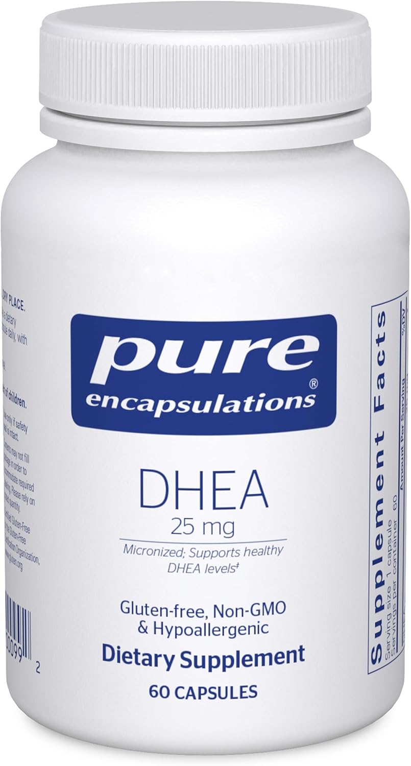 Pure Encapsulations DHEA 25 mg, 60 cápsulas