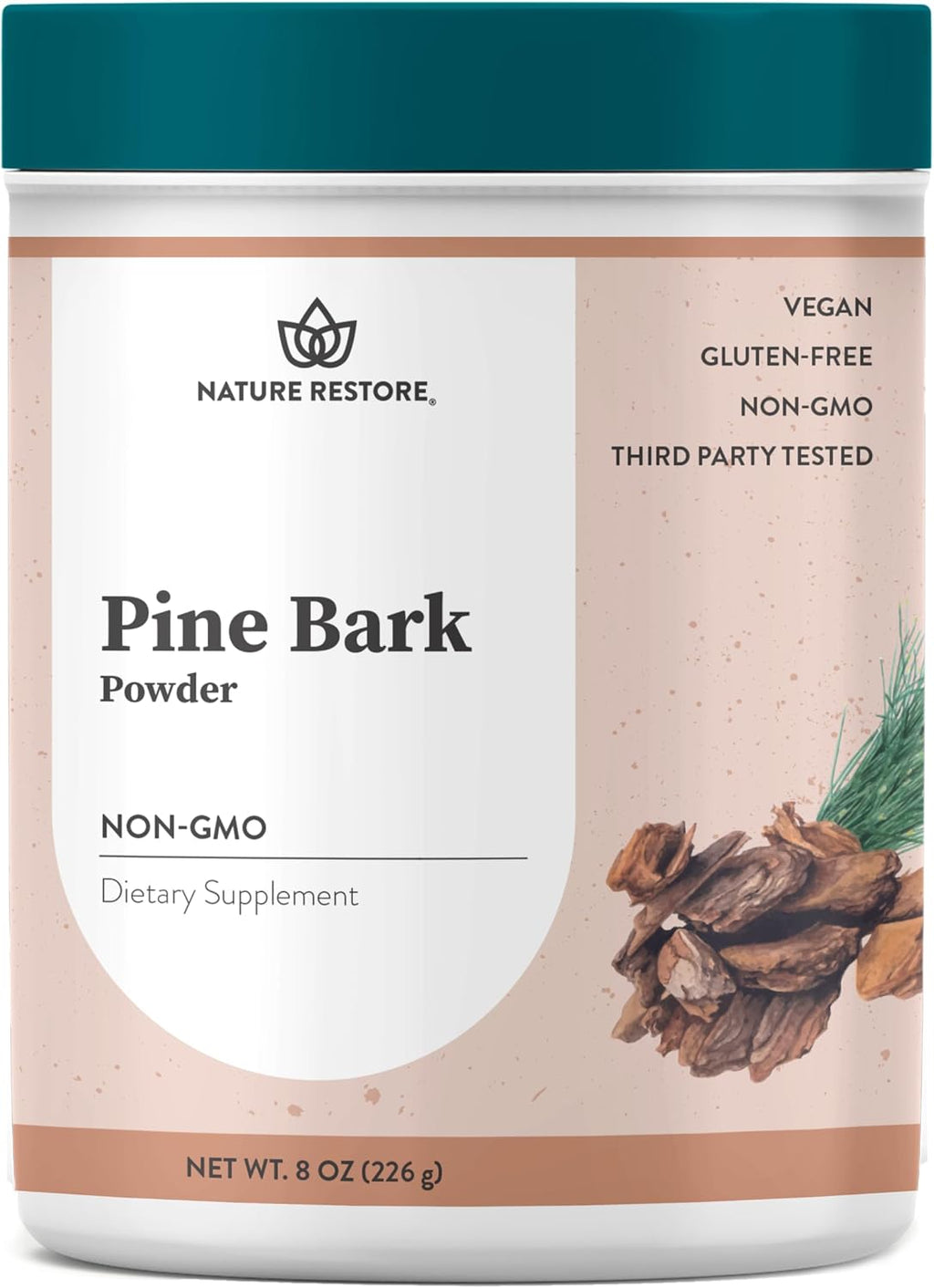 Nature Restore Extracto de Corteza de Pino en Polvo (226 g) - Estandarizado al 95% de Proantocianidinas