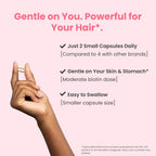 HairAnew Vitaminas para el Crecimiento del Cabello - 5000mcg Biotina - Vegano - 60 Cápsulas (3 Paquete)