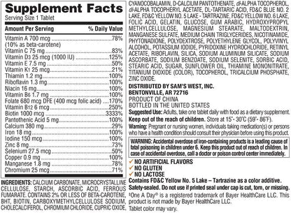Members Mark Multivitamínico Diario para Mujeres (275 comprimidos) – Image 2