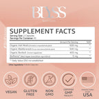 BLYSS Nutrition Musgo Marino Irlandés Orgánico con Bardana y Fucus - 60 Cápsulas Veganas