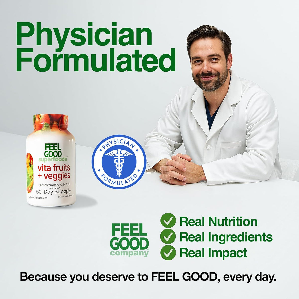 FeelGood Superfoods Cápsulas de Apoyo – Verduras de hoja verde: espinaca, col rizada, repollo, brócoli, perejil. – Image 7