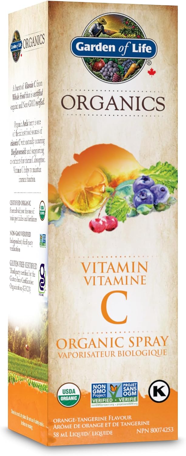 Garden of Life Vitamina C en Spray Naranja Mandarina, 58 ml