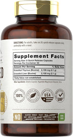 Carlyle Timo de Ternera Alimentada con Pasto | 2100mg | 200 Cápsulas