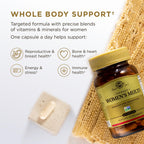 Solgar One Daily Women's Multi - Multivitamínico Completo para Mujeres, 60 Cápsulas Veganas