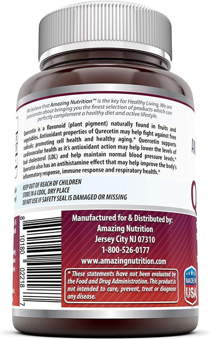 Amazing Formulas Quercetin 500 mg, 120 Cápsulas Veganas – Image 3