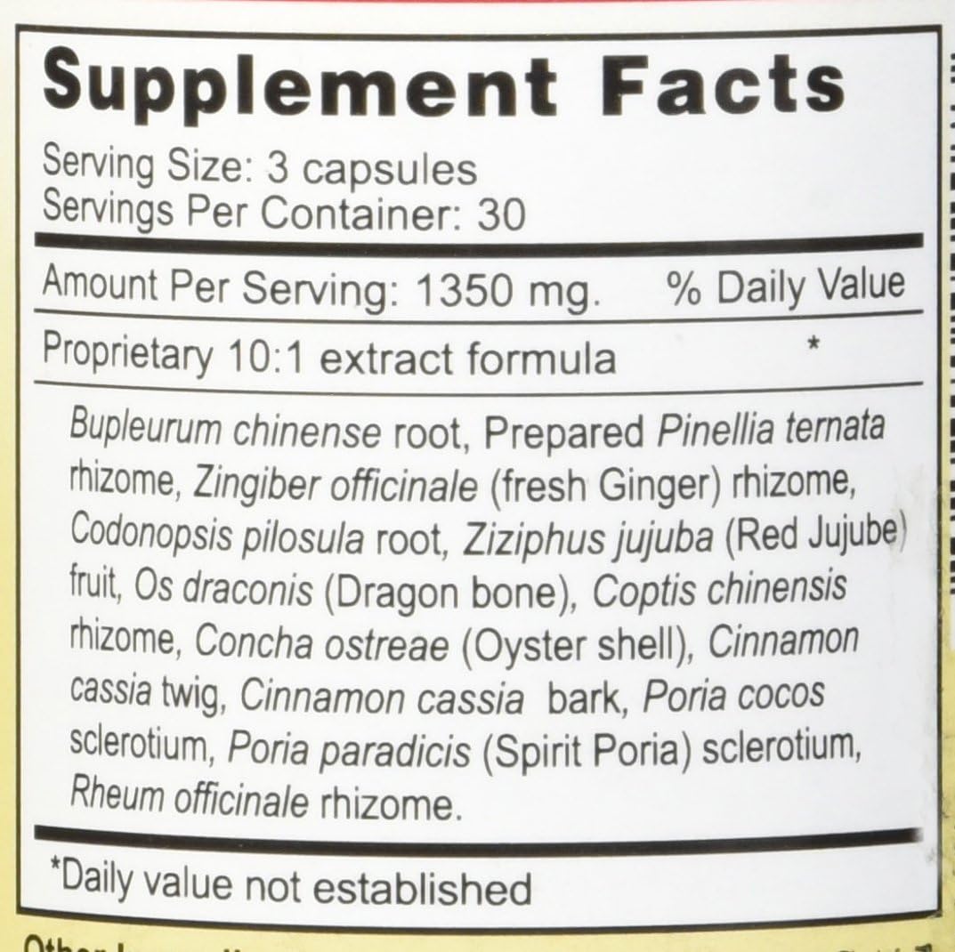 Jing Herbs Bupleurum & Hueso de Dragón - 90 Cápsulas