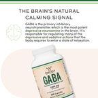 GABA 1000mg 300 Cápsulas - Promueve la Calma y la Relajación