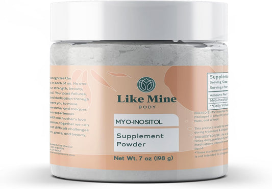 Like Mine Myo-Inositol (7 oz) Vitamina B8, Ingrediente Puro sin Rellenos ni Aditivos