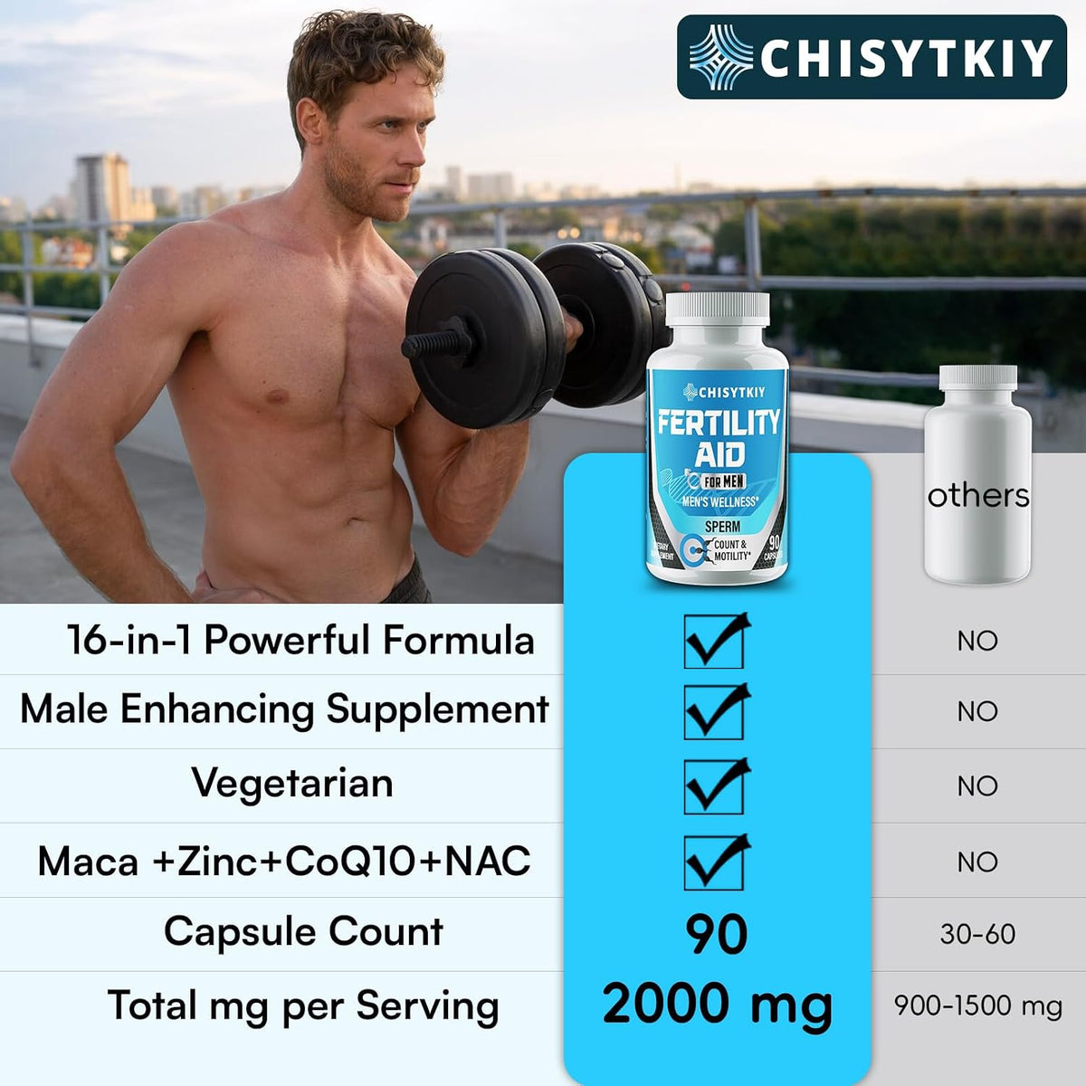 Chisytkiy Suplementos de Fertilidad – N-Acetil Cisteína: aminoácido que ayuda a mantener los niveles de glutatión, – Image 5