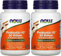 Probiotic10 50 Billion - NOW Foods - 50 Cápsulas Vegetarianas (Pack de 2)