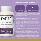 Bioclinic Naturals CoQ10 400 mg, 30 Cápsulas Blandas