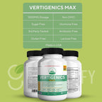 Vertigenics Max Brain Support Suplemento para el Cerebro, Fórmula Neuro de Extra Fuerza, 60 Cápsulas, con Ingredientes Herbales y Vitaminas